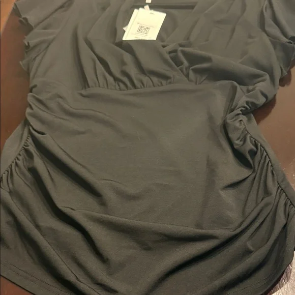 Grace Karin Black Dressy Blouse Size L - Picture 5 of 6